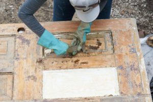 Restoring a Vintage Wood Door Part 1:  Removing Paint